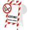 Verbotaufsteller 3D-Optik, ACHTUNG! Rauchen verboten, Kunststoff, 480x650mm, 300g Bild 2