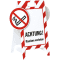 Verbotaufsteller 3D-Optik, ACHTUNG! Rauchen verboten, Kunststoff, 480x650mm, 300g Bild 1