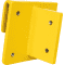 K.57 Adapter für Schutz-Barriere, gelb, Stahl, 125x110mm, inklusive 6 Sechskantschrauben Bild 1