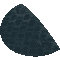 Endstück für Tempo- Stopp- Schwelle, ohne Nase, schwarz, Kunststoff, 420 x 250 x 50mm Bild 1