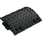 Mittelteil für Tempo- Stopp- Schwelle, mit Nase, schwarz, Kunststoff, 420 x 500 x 75mm Bild 1