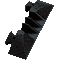 Endstück, für DEFENDER® Kabelbrücke III, schwarz, 605 x 140 x 75mm Bild 1