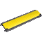 DEFENDER® Kabelbrücke Mini, 3 Kabelkanäle, schwarz / gelb, 1000 x 290 x 48mm Bild 1