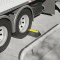 Truck Stopper, hervorrag.Sichtbarkeit, gelb/schwarz, Gummi, 24,5kg, 1000x300x150mm Bild 2