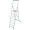 KRAUSE Stufen- Stehleiter, mit Plattform, EN 131, 8 Stufen, AH 3, 9m, 21kg Bild 1