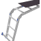 WERNER® Vielzweckleiter, 4-teilig mit Plattform, 4x3 Sprossen, AH bis 4,54m, 13,8kg Bild 2
