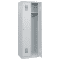 C+P Spind Basis PLUS, 2 Abteile, Zylinderschloss, lichtgrau, 1850 x 600 x 500mm Bild 1