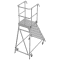 KRAUSE® Podestleiter, EN 131, einseitig begehbar, fahrbar, 7 Stufen Bild 3