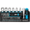 HAZET® Smartholder mit 39 Bits, 1/4 Zoll, mit Umschalt-Knarre, 190x130x105mm Bild 1