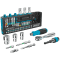 HAZET® Smartholder mit 39 Bits, 1/4 Zoll, mit Umschalt-Knarre, 190x130x105mm Bild 2