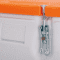 CEMO Mobil- Box Sammelbehälter, grau / orange, 250 l, 600 x 890 x 600 mm Bild 3