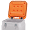 CEMO Mobil- Box Sammelbehälter, grau / orange, 250 l, 600 x 890 x 600 mm Bild 2