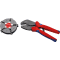 KNIPEX® Crimpzange MultiCrimp®, Griffe mit Mehrkomponenten- Hüllen, brüniert Bild 1