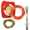 Rettungsring-Standgehäuse-Set, Kasten, Ring, Anleitung, Leine, Pfosten, Bef, 4 T/VE Bild 1