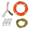 Rettungsring- Set, Ring, Halter, Rettungsleine, Befestigung, 4 Teile / VE Bild 1
