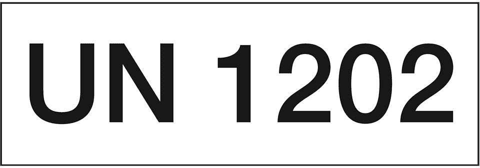 Danger Leichtentzündliche Diesel UN1202 Warnung Selbstklebende Gloss Aufkleber  Aufkleber 125mmx125mm Hinweis Zeichen - .de