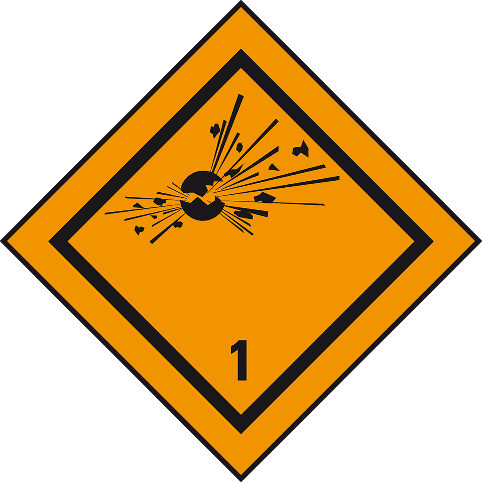 Verpackungskennz. Kl.1 Expl.Stoffe, Folie | kroschke.com