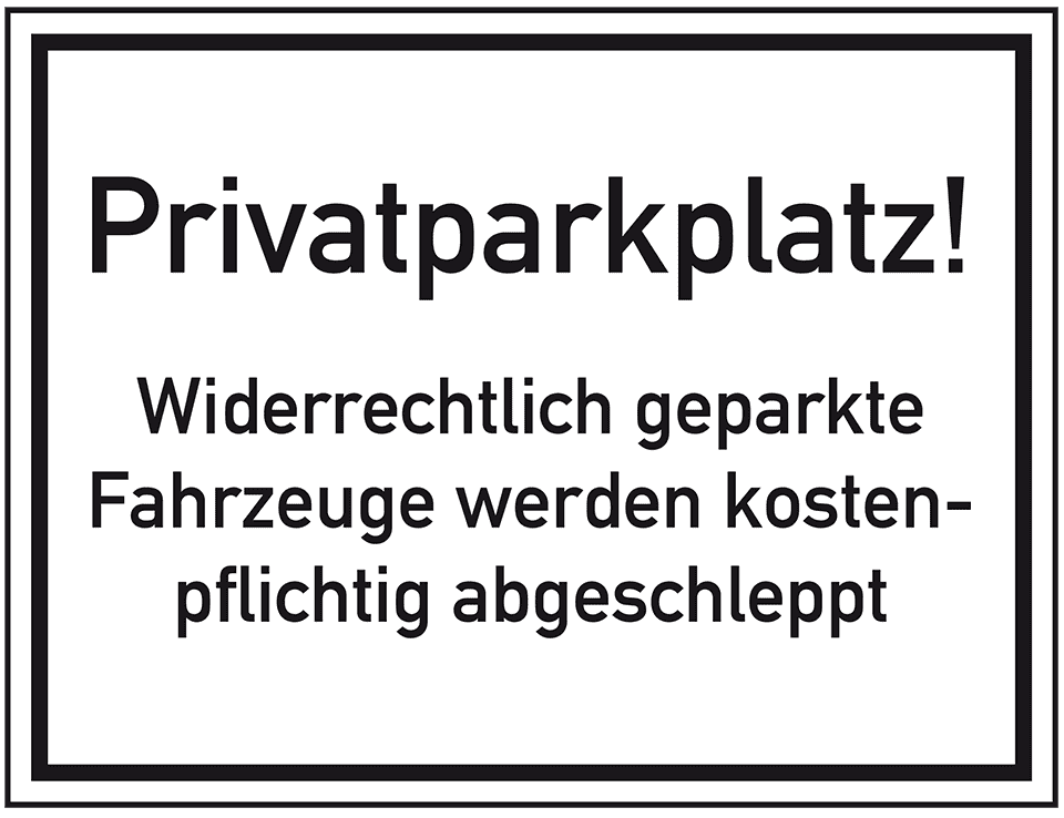 Parkplatzschild Nur für Patienten und Besucher des Klinikums kostenlos -  Fremd- und Falschparker pauschal - Ihr Betrag - EUR – zahlbar am Parkautomat