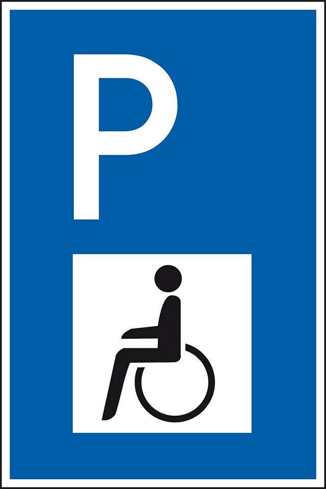 2 Stück Behinderten-parkplatz Schild Halter, Ultra-transparenter