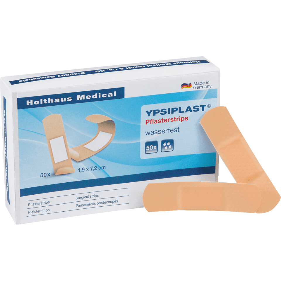 Holthaus Medical Ypsiplast® Pflasterstrips, wasserfest, 2,5x7,2cm