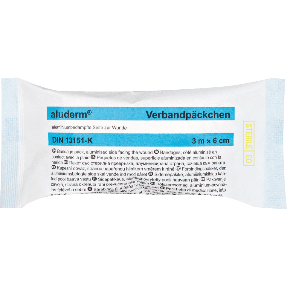 aluderm® Verbandpäckchen DIN 13151 mittel-S 10 03 372