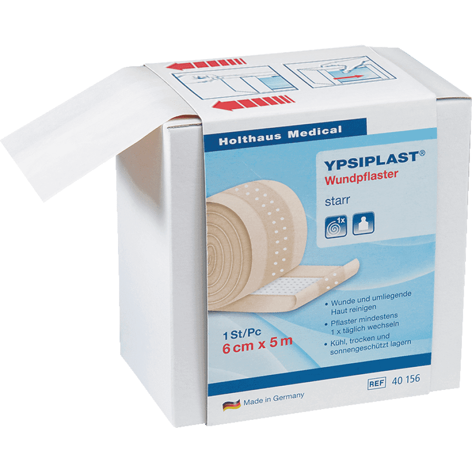 Holthaus Medical Wundpflaster YPSIPLAST, zur Wundversorgung, 6cmx5m 