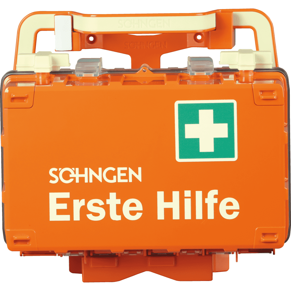 Leina KFZ Erste-Hilfe-Koffer ohne Inhalt in der Farbe orange aus Kunststoff