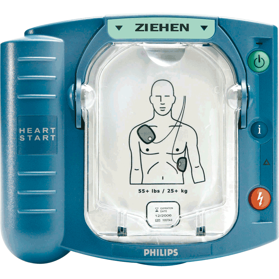 Philips Defibrillator HeartStart HS1, einfach und sicher anwendbar